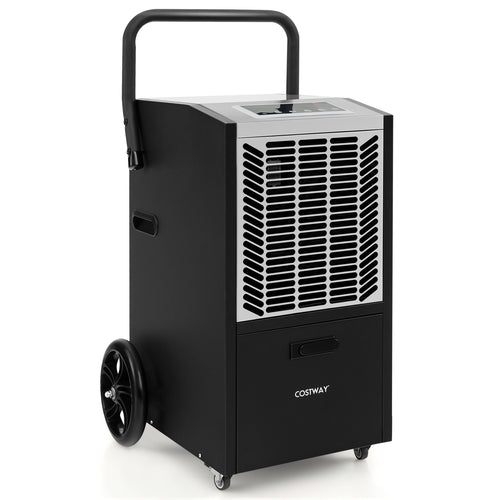 140 Pints Commercial Dehumidifier Crawl Space Dehumidifier with Pump and Drain Hose, White