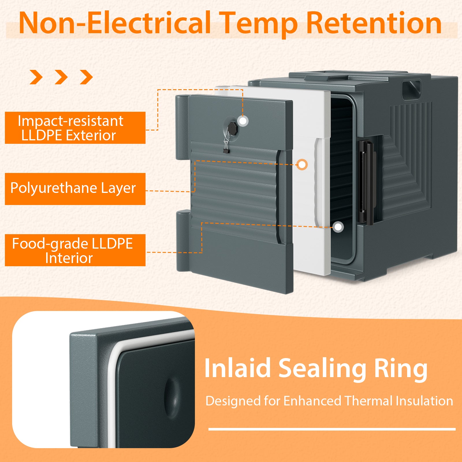 End Loading Insulated Food Pan Carrier Hot and Cold Kitchen Appliances at Gallery Canada