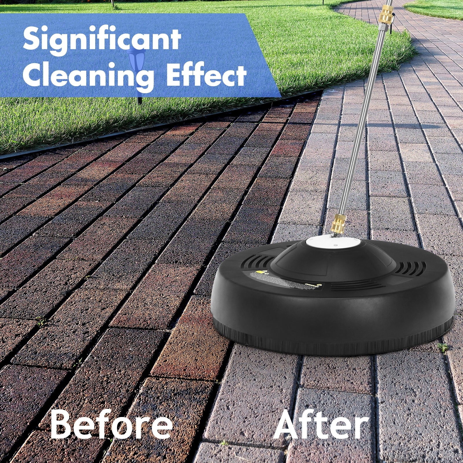 16 Inch Pressure Washer with 2 Spray Nozzles and 1/4-inch Quick-connect Extension Wands, Black Vacuums & Cleaners at Gallery Canada