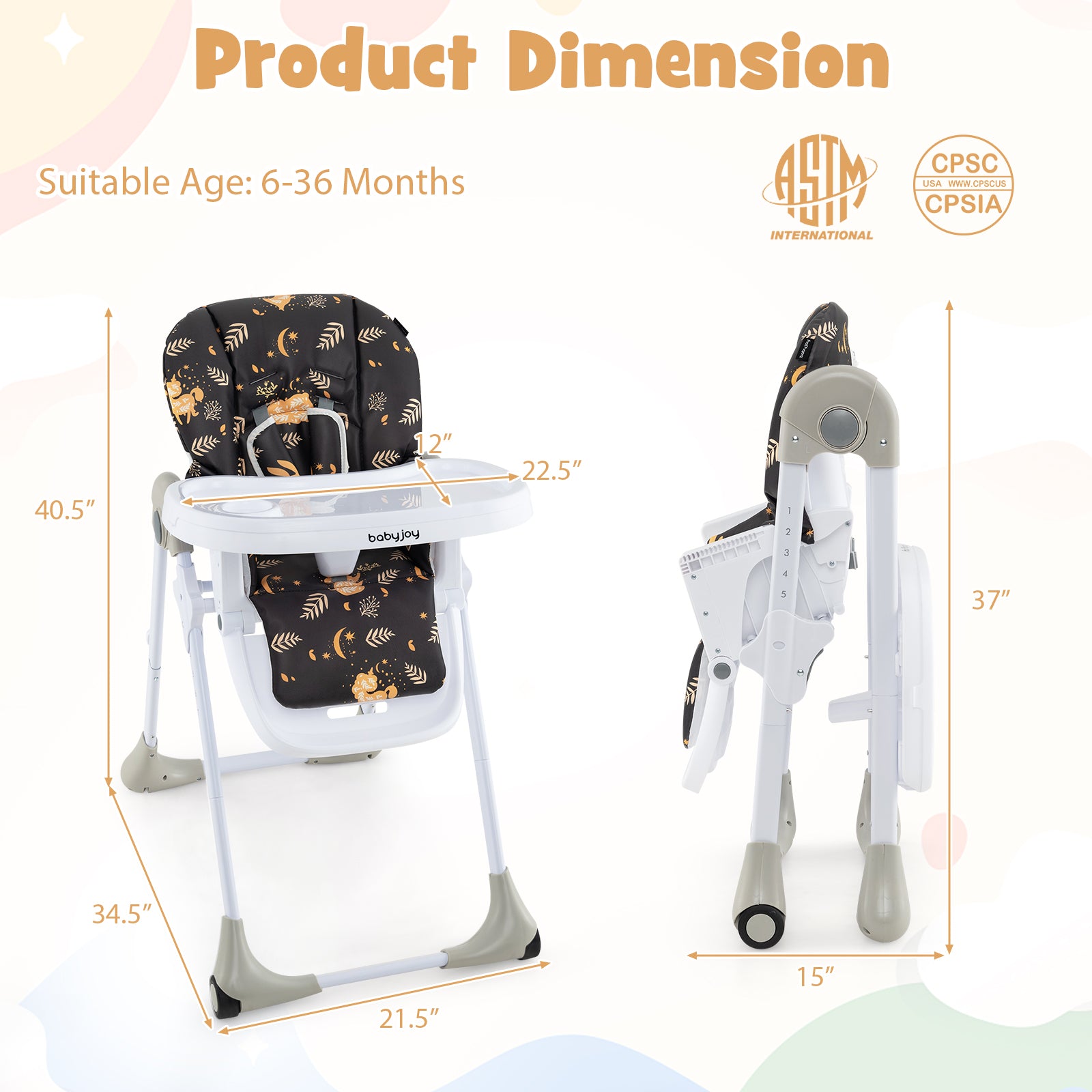 3-In-1 Convertible Baby High Chair for Toddlers, Deep Brown High Chairs at Gallery Canada