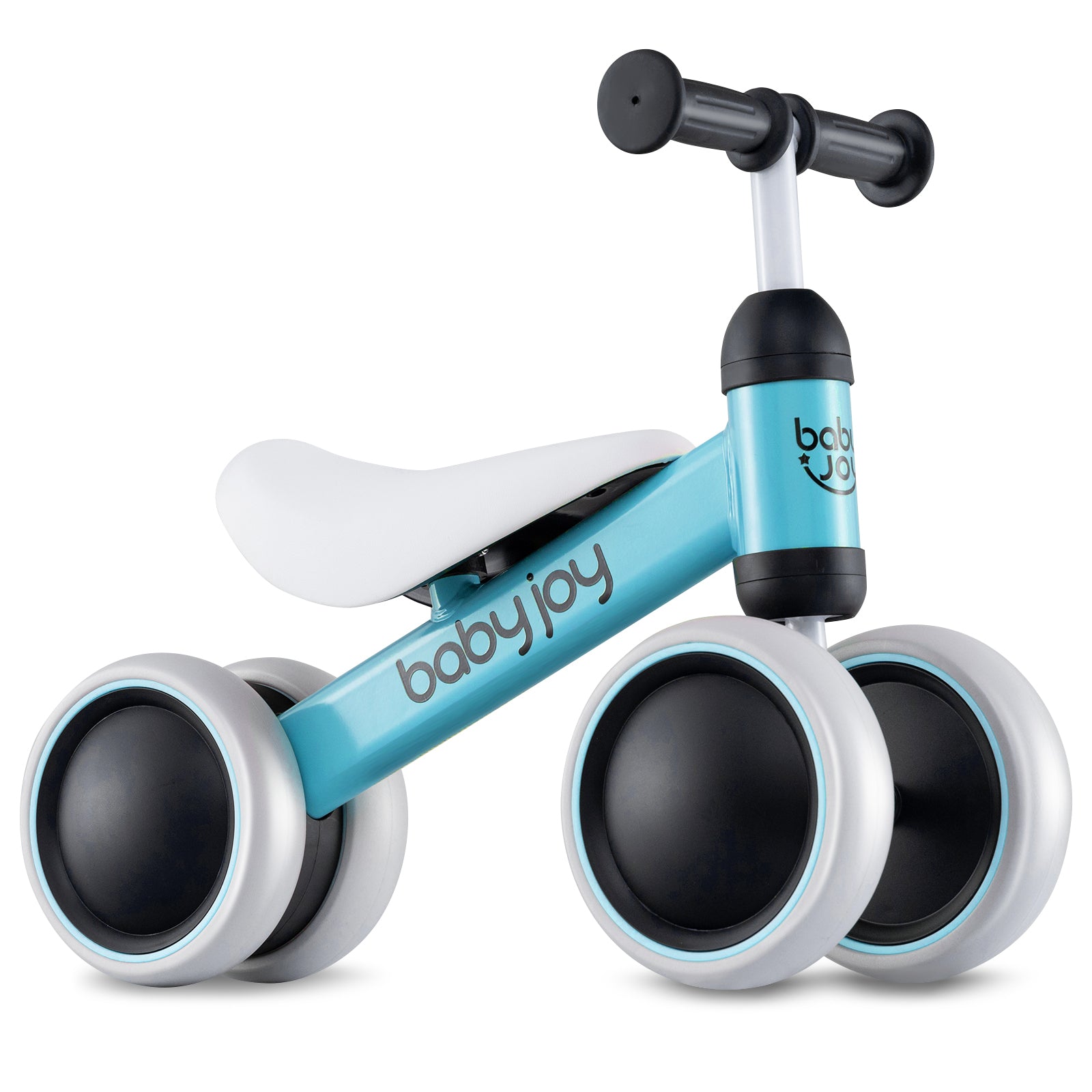Baby Balance Bike for 2 Years Old Boys Girls No Pedal 4 Wheels, Blue Balance Bikes at Gallery Canada