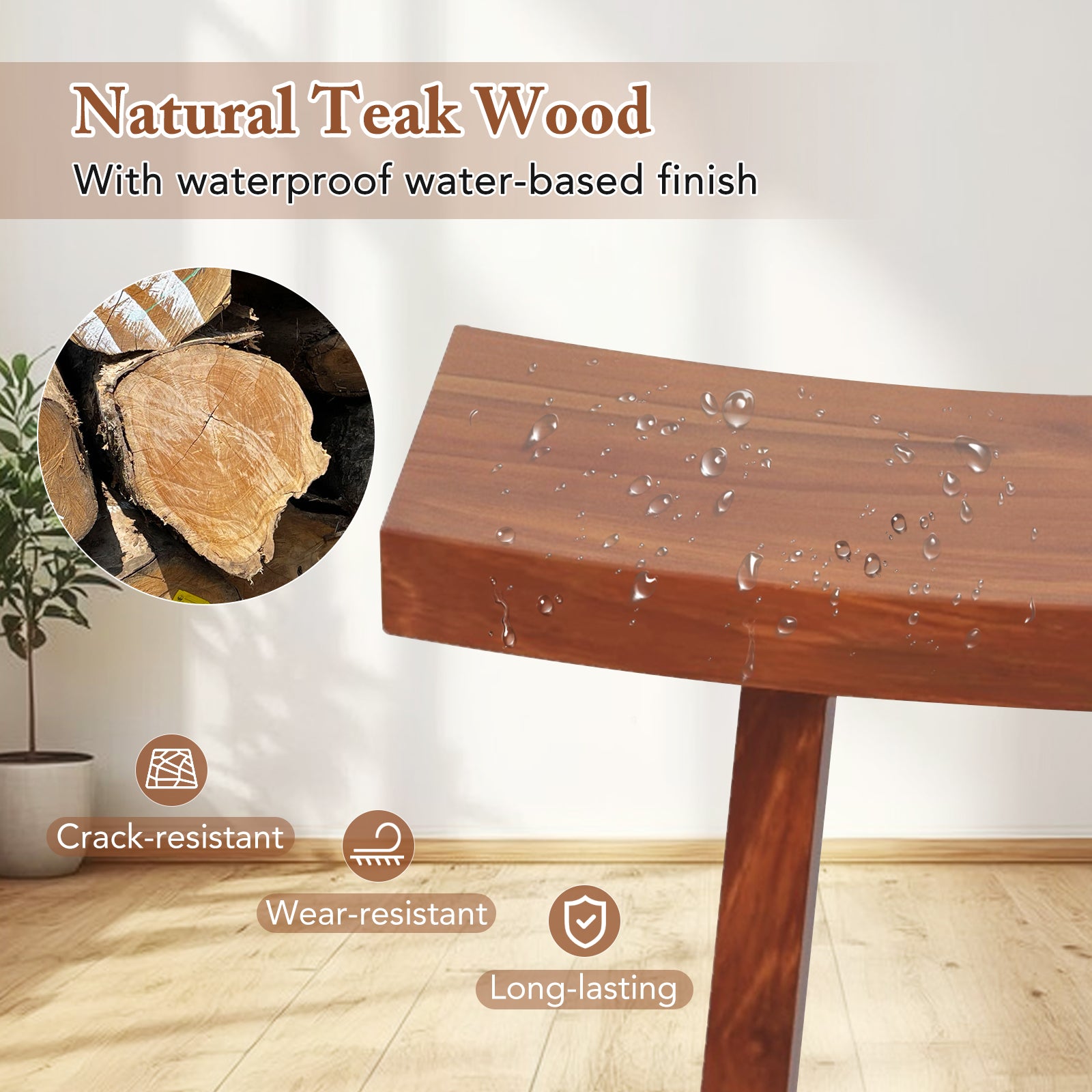 20 Inch Fully Assembled Shower Stool with Curved Seat for Inside Shower Bath Safety at Gallery Canada
