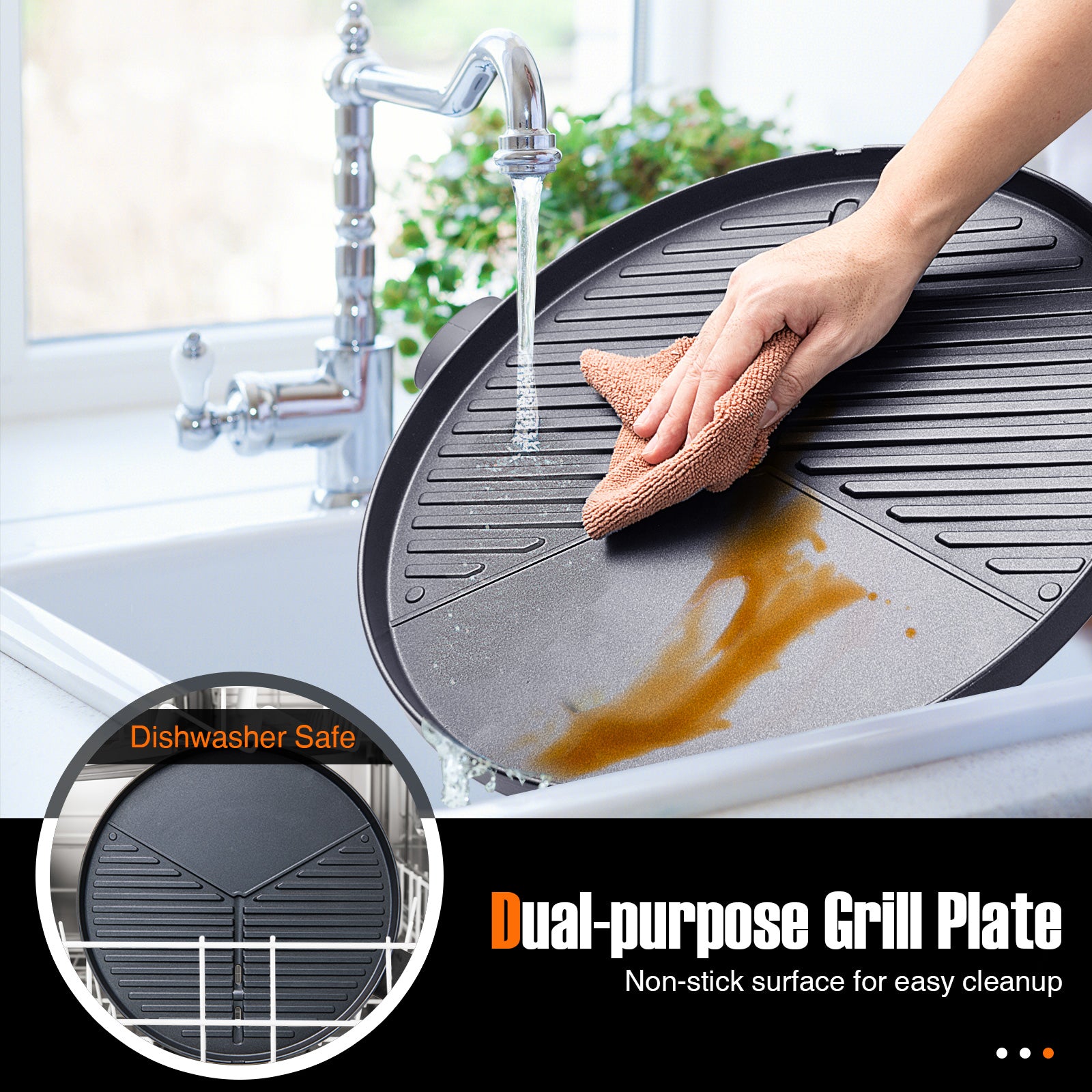1350 W Outdoor Electric BBQ Grill with Removable Stand Easy to Install, Red Outdoor Grills at Gallery Canada