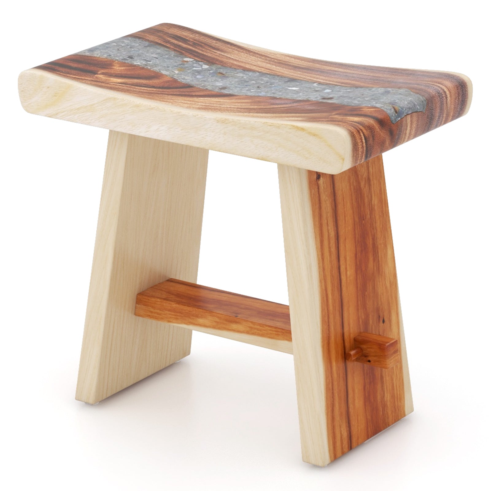 Fully Assembled Shower Stool with Epoxy Finish and Curved Seat Bath Safety at Gallery Canada