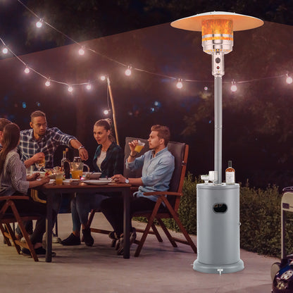 50000 BTU Propane Patio Heater with Round Table Design, Gray Patio Heaters at Gallery Canada