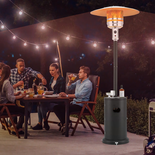 50000 BTU Propane Patio Heater with Round Table Design, Black