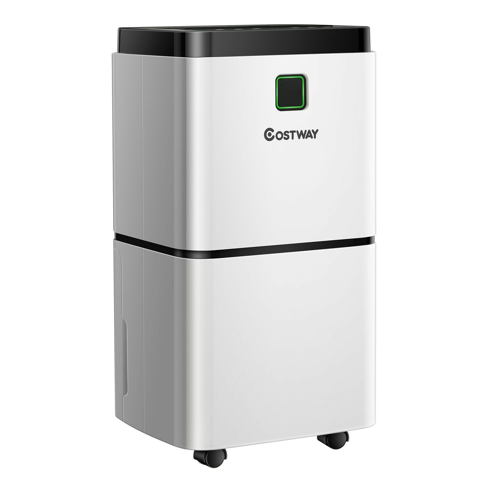 30 Pints 1500 Sq. ft Dehumidifier for Medium to Large Room with Indicator, White Dehumidifiers White at Gallery Canada