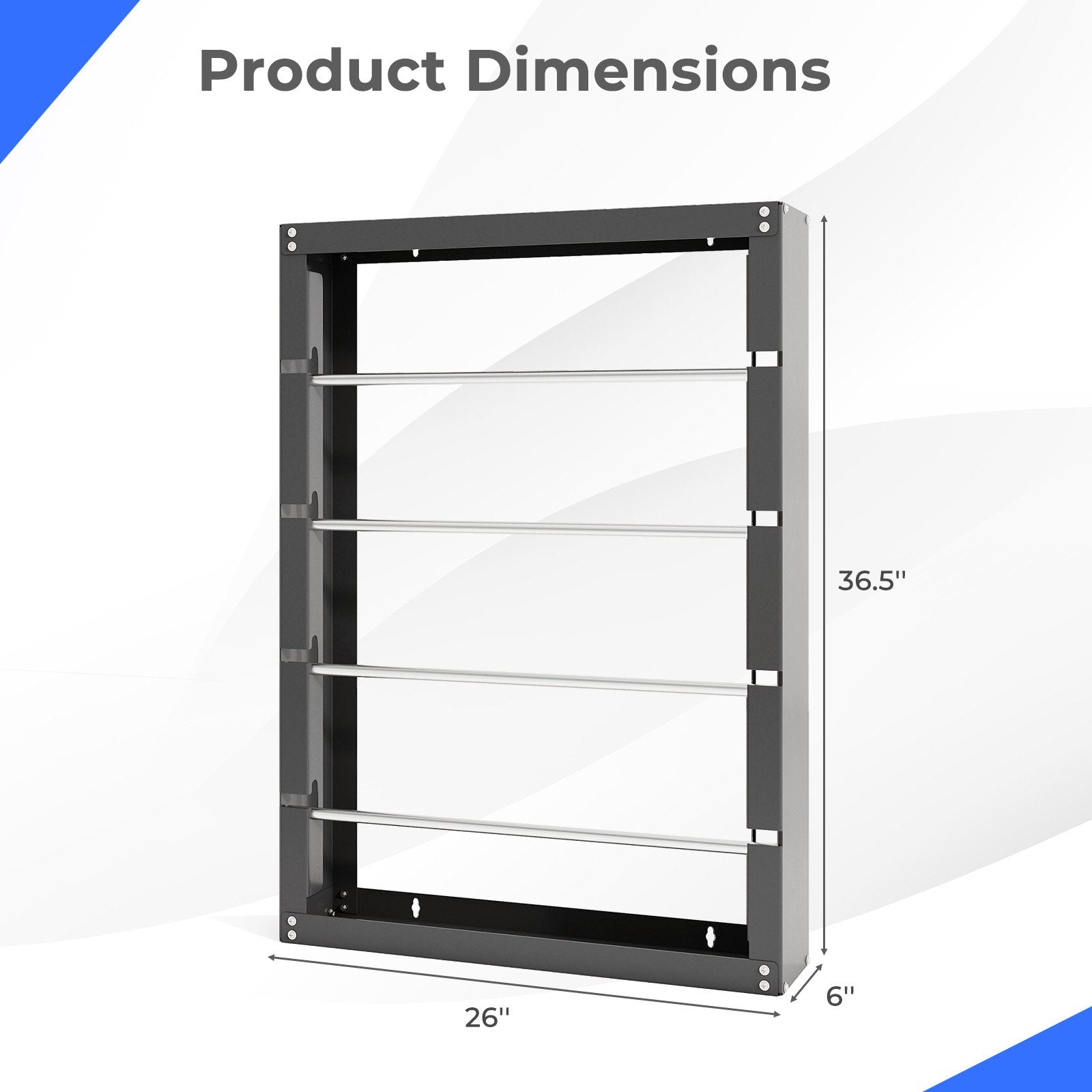 Wire Spool Rack with 4 Rods for Electrical Industrial and Retail Use, Gray Garages at Gallery Canada