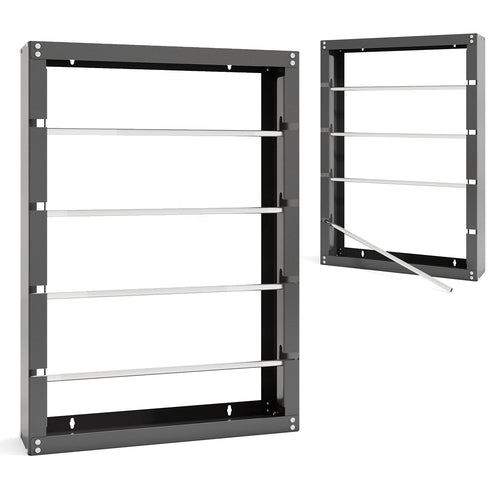 Wire Spool Rack with 4 Rods for Electrical Industrial and Retail Use, Gray