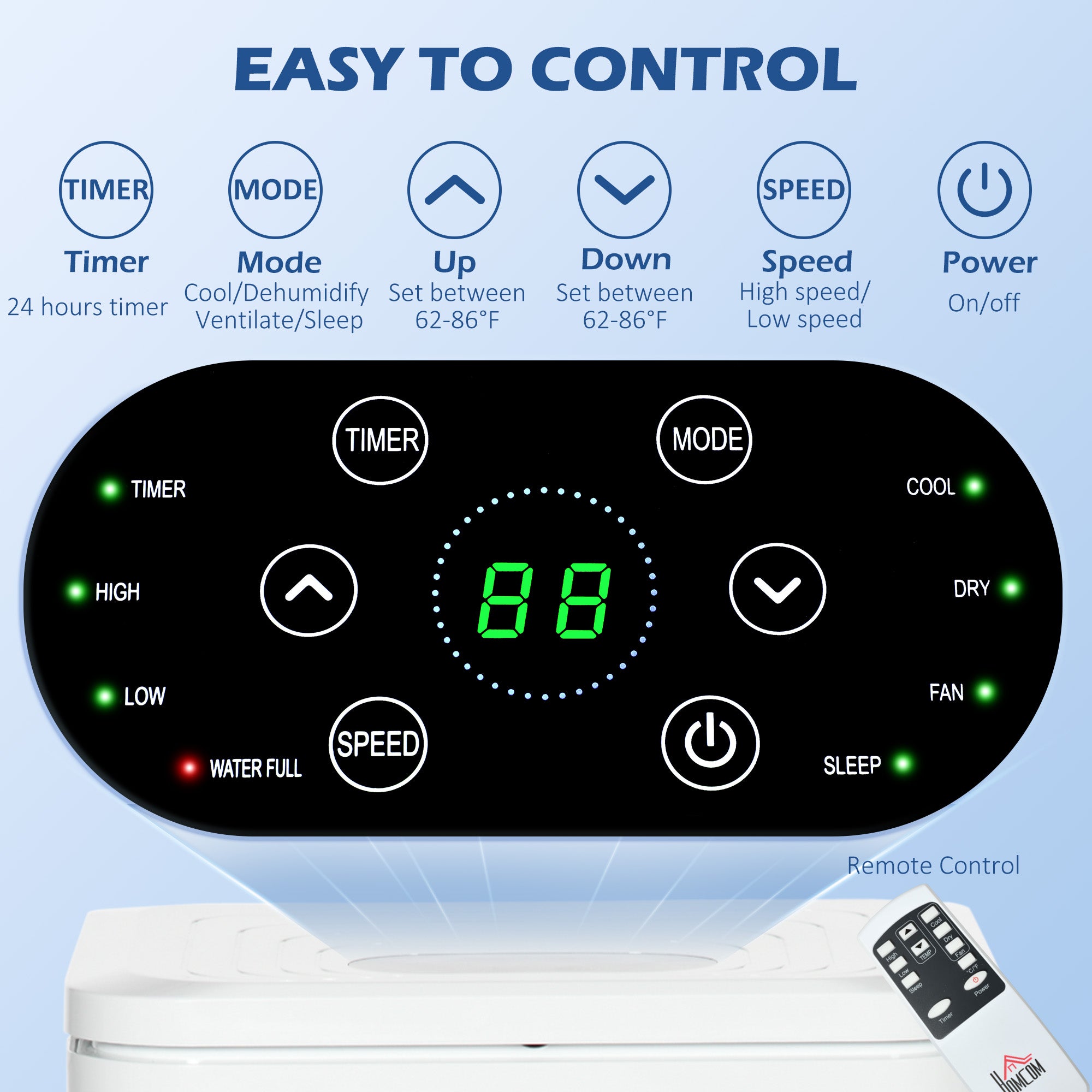 8000 BTU Portable Air Conditioner with Cooling, Dehumidifier, Remote Control, 24-Hour Timer, Window Mount Kit, Cream Air Purifiers at Gallery Canada
