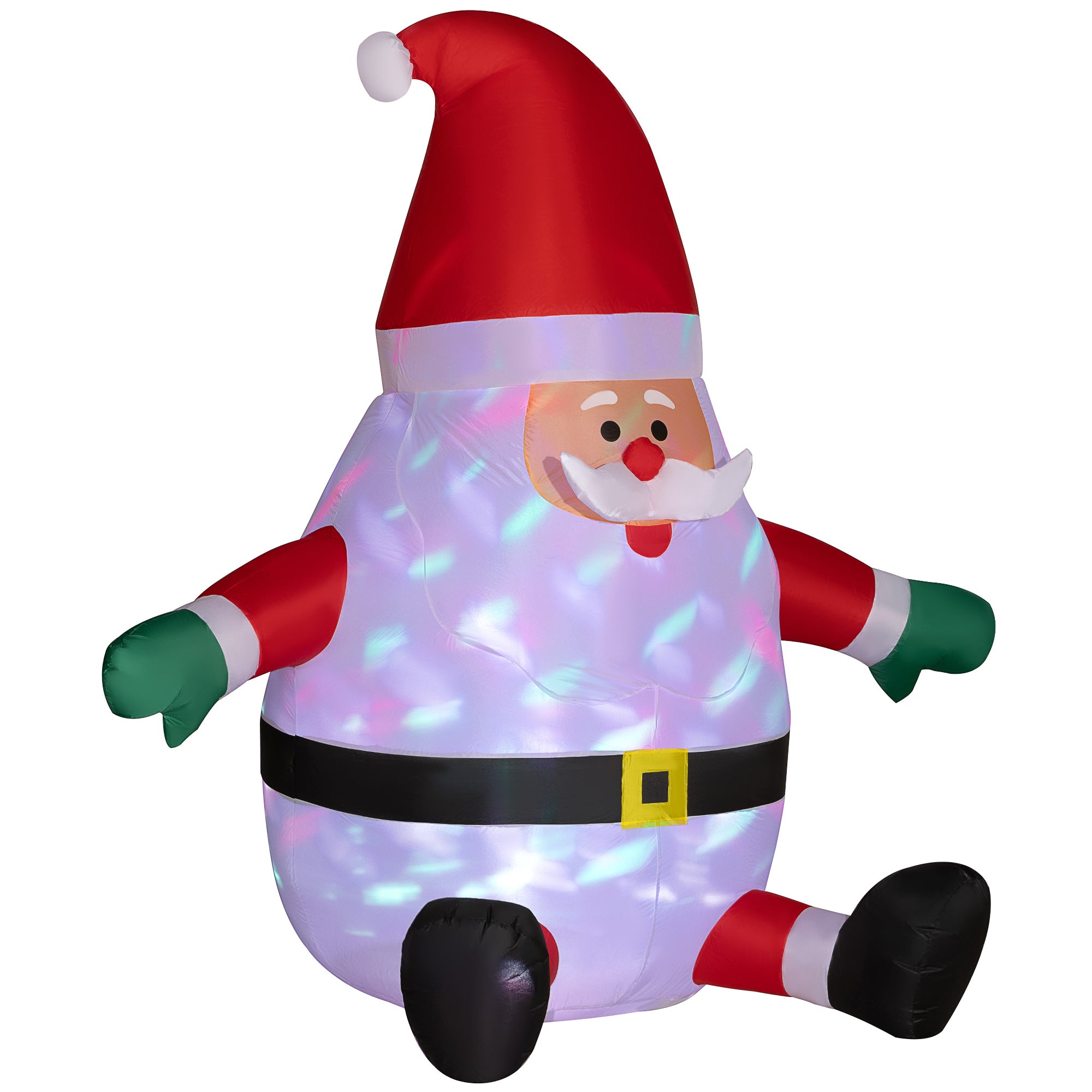 6' Blow-Up Outdoor Yard Display, Inflatable Christmas Santa Claus with Magic Ball Light for Lawn Garden Party Christmas Inflatables   at Gallery Canada