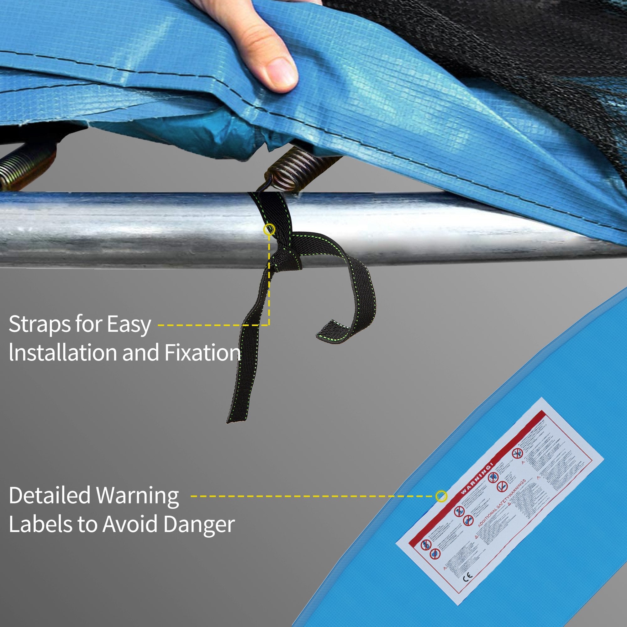 14ft Trampoline Replacement Pad Trampolining Replacement Jump Bounce Exercise GYM Pad Only Light Blue Trampolines at Gallery Canada