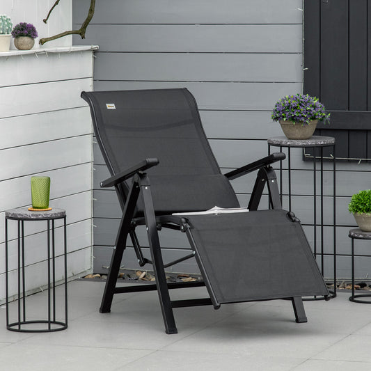 Zero Gravity Chair with Adjustable Backrest, Cushion, Black Lounger Chairs   at Gallery Canada