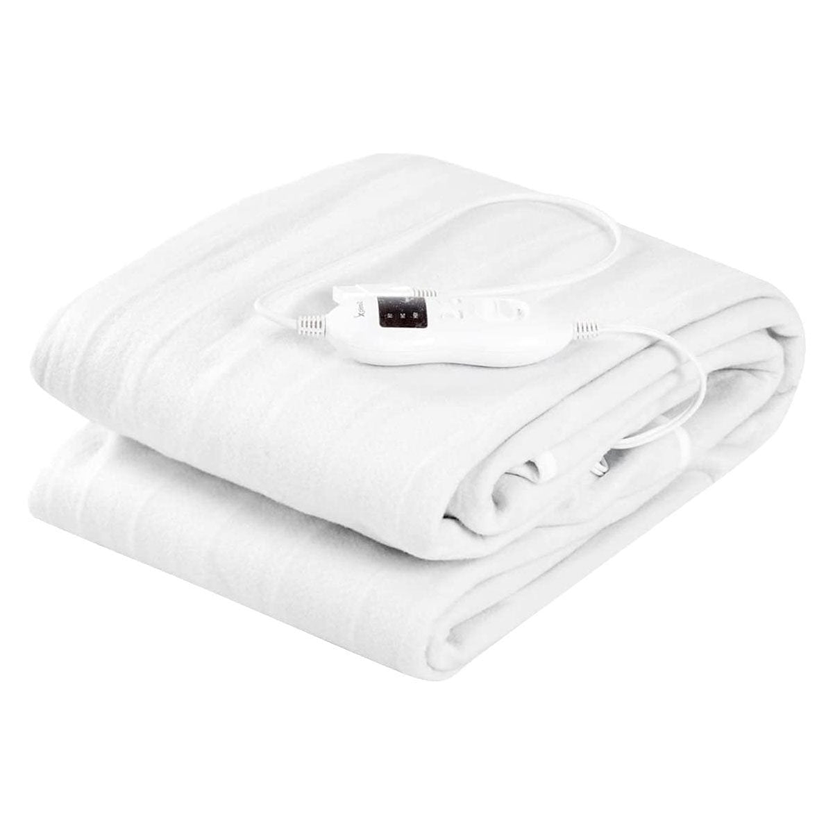 Safe Electric Heated Mattress Pad with 4 Size 8 Temperature 10-Hour Timer-Full Size Mattresses White at Gallery Canada