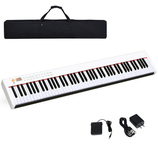 BX-II 88-key Portable Digital Piano with  MP3, White Pianos & Keyboards White  at Gallery Canada