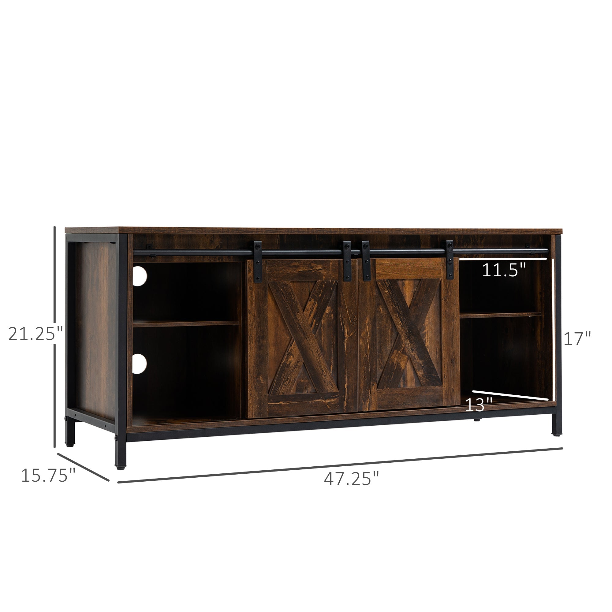 Industrial TV Stand for TVs up to 60