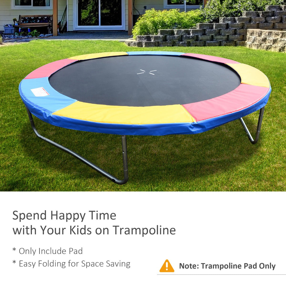 Φ8ft Trampoline Pad Φ96" Spring Safety Replacement Gym Bounce Jump Cover EPE Foam Colorful Trampolines   at Gallery Canada