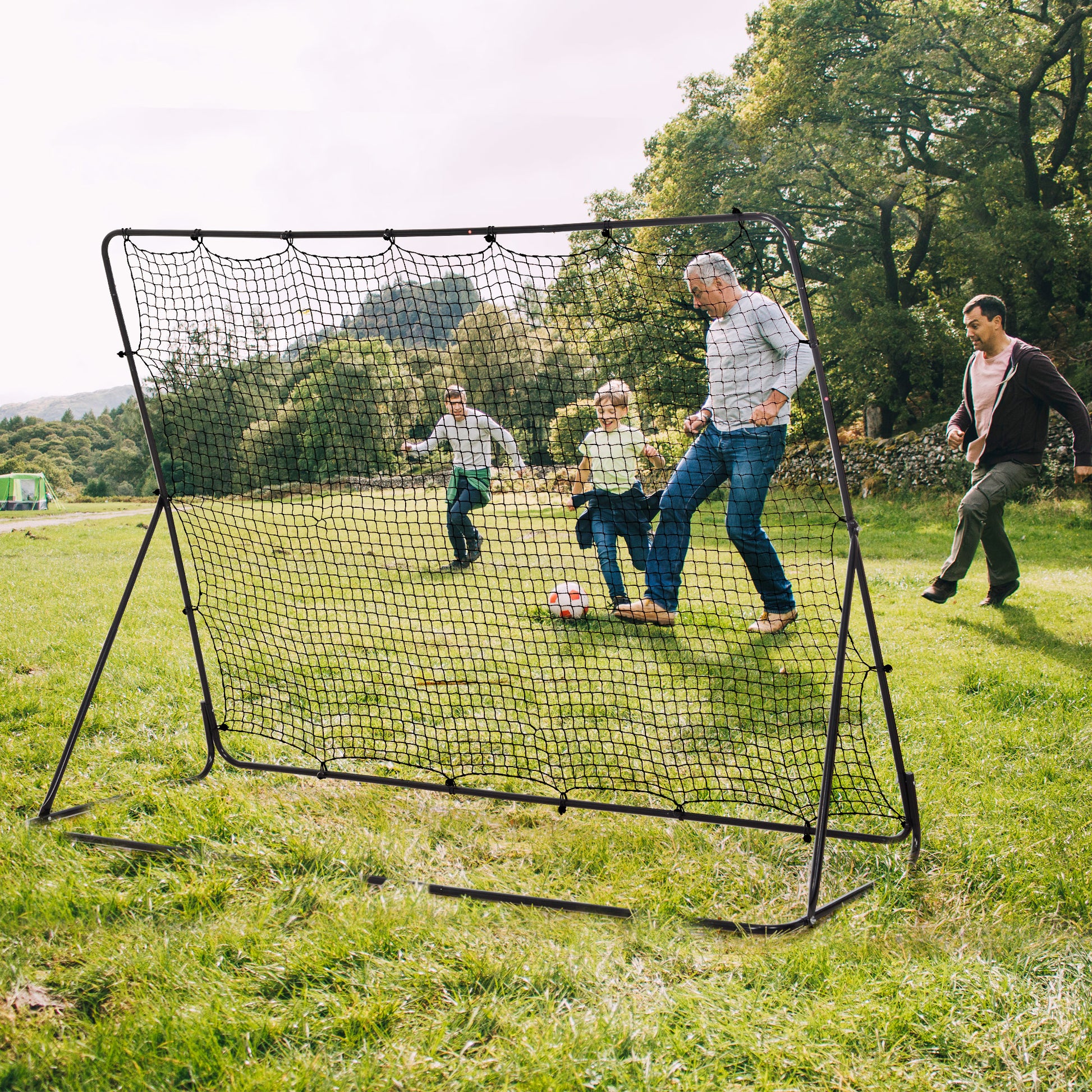 8' x 6' Soccer Rebounder Net with 5 Adjustable Angles for Backyard Park Training Practice Football   at Gallery Canada