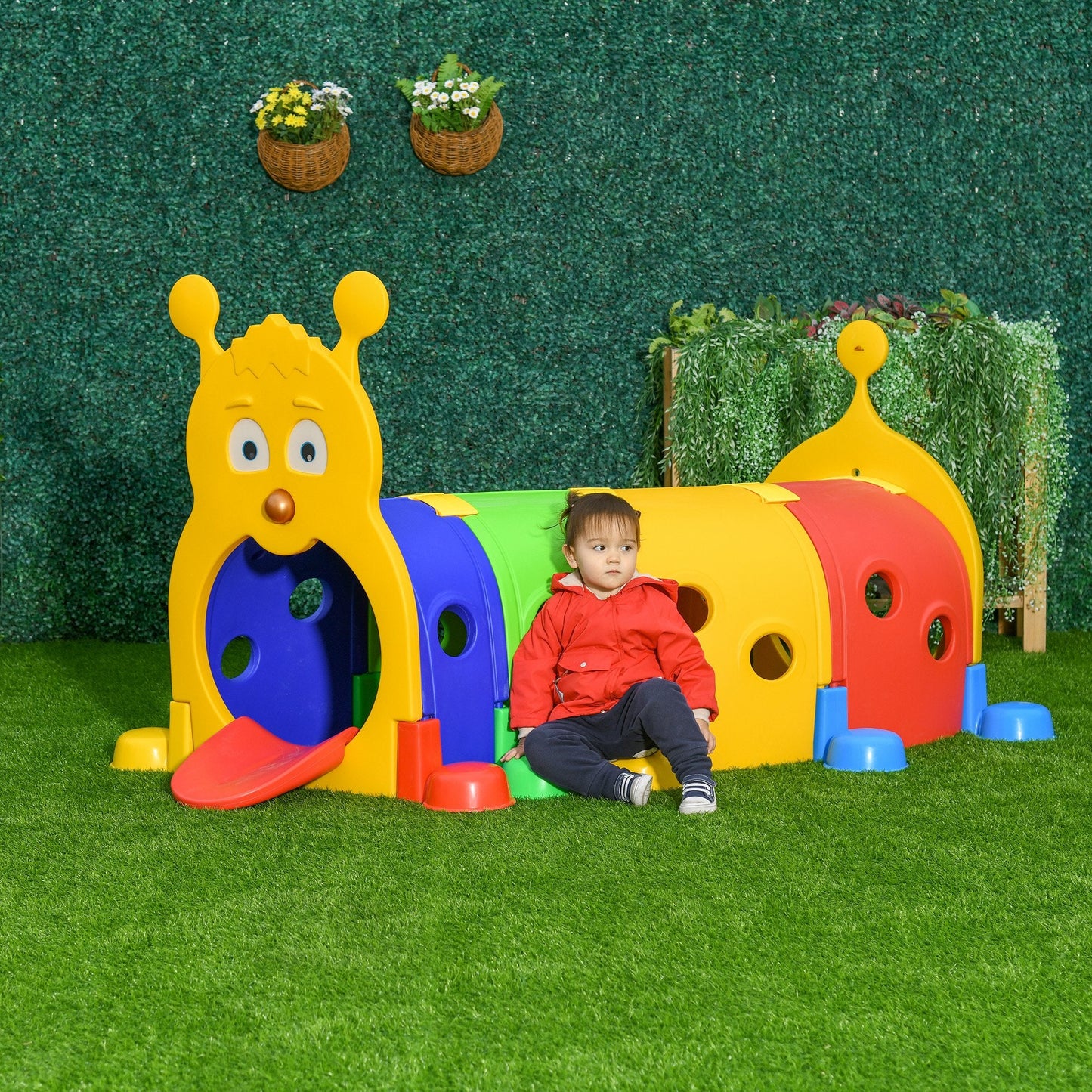 73 Inch Long Kids Play Tunnel Outdoor Indoor Climb-N-Crawl Play Equipment Children's Play Tunnels   at Gallery Canada