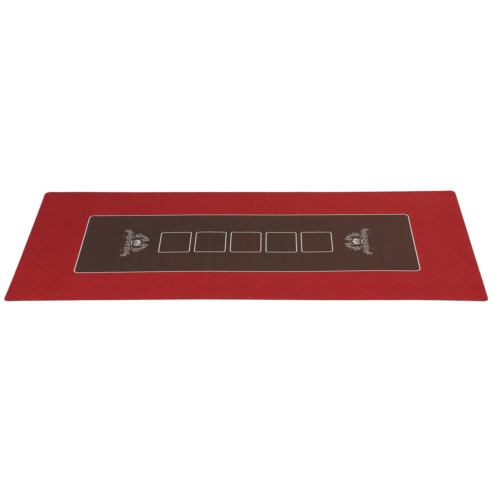 Poker Table Top Poker Mat for 12 Player, Red Game Tables   at Gallery Canada