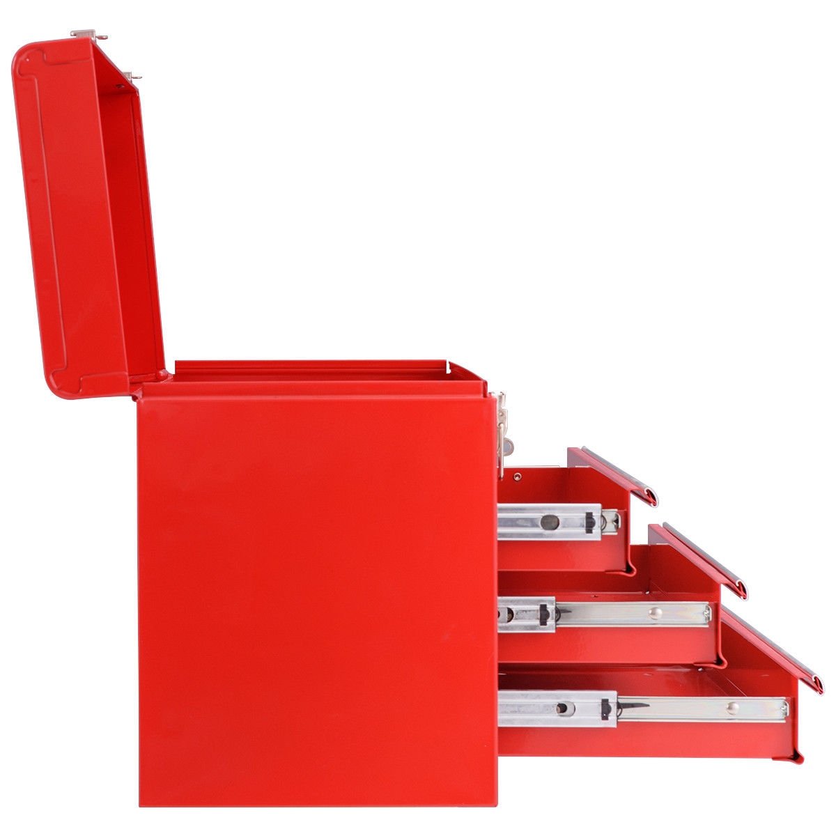 Portable Garage Mechanic Tool Cabinet Box with 3 Drawers, Red Tool Cabinets & Chests at Gallery Canada