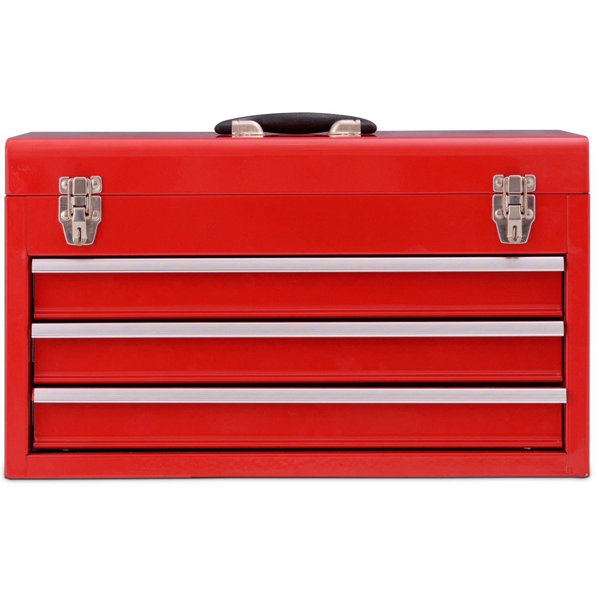 Portable Garage Mechanic Tool Cabinet Box with 3 Drawers, Red Tool Cabinets & Chests at Gallery Canada