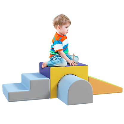 4 Piece Foam Play Set for Toddlers and Children, Dark Colour Baby Gym & Playmats   at Gallery Canada