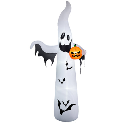 12ft Inflatable Halloween Ghost with Pumpkin in Hand, Outdoor Blow-Up Decoration, LED Garden Display Halloween Decorations   at Gallery Canada