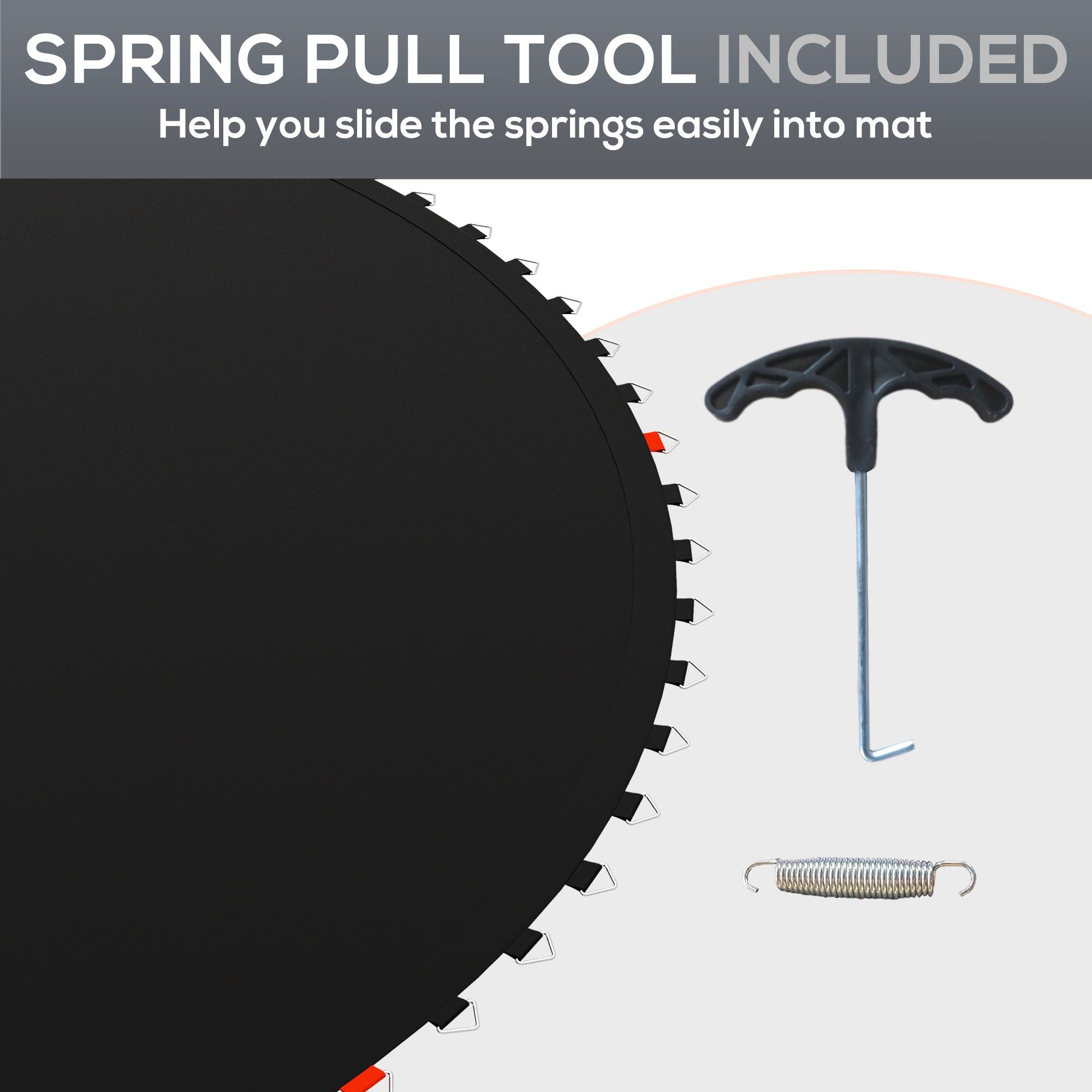 Trampoline Replacement Mat, Fits 14' Trampoline w/ 80 V-Hooks &; 5.5