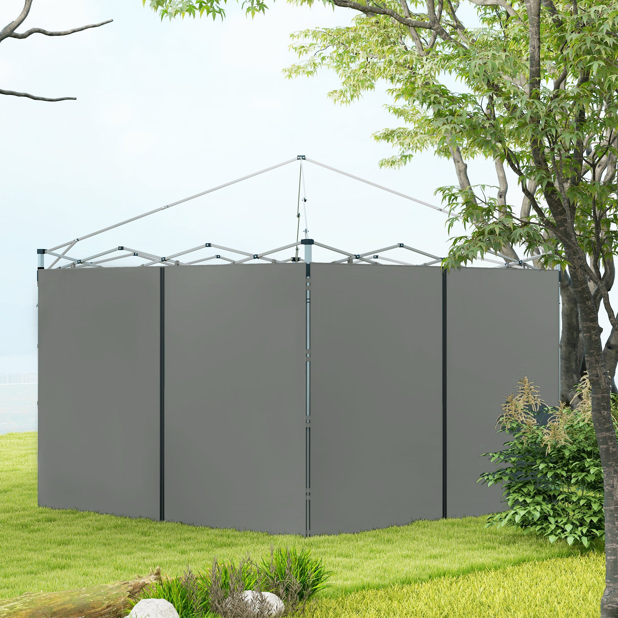 10' x 20' or 10' x 10' Pop Up Canopy Sidewalls, 2 Pack Gazebo Side Panels, Sides Replacement, with Zipped Doors Gazebo Sidewalls at Gallery Canada