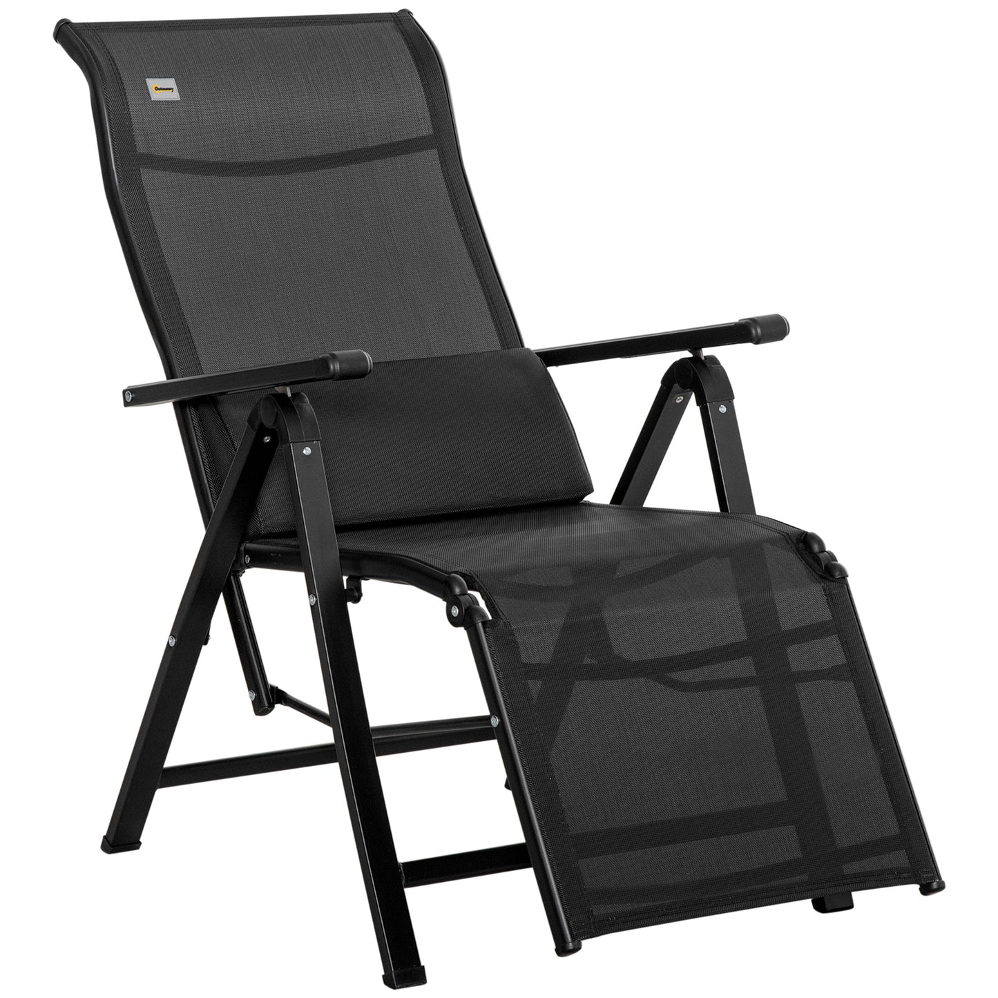 Zero Gravity Chair with Adjustable Backrest, Cushion, Black Lounger Chairs   at Gallery Canada