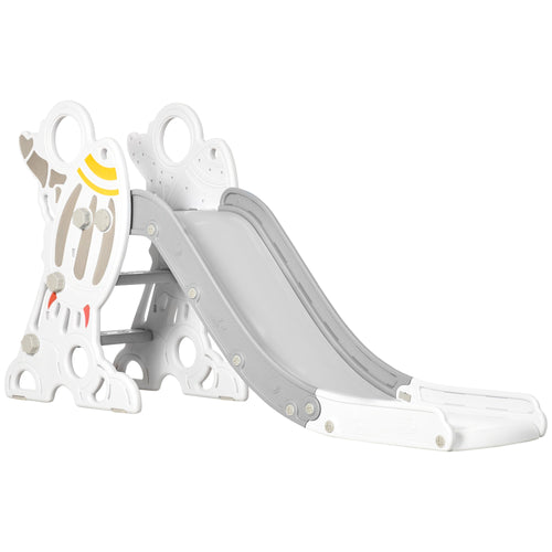 Toddler Slide Indoor for Kids 1.5-3 Years Old, Space Theme Climber Slide Playset, Grey