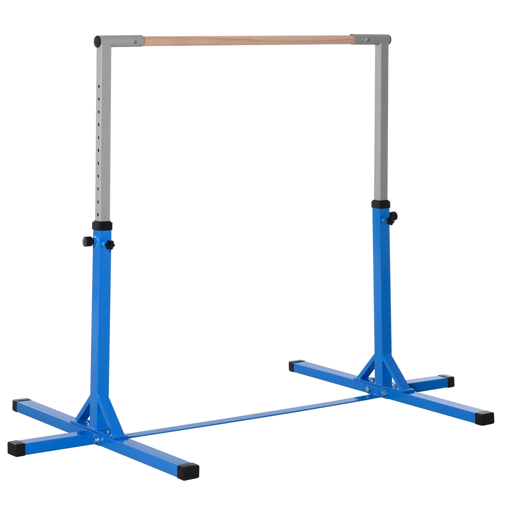 Professional Gymnastics Bar for Kids, Toddler Home Gymnastics Equipment with 13-level Adjustable Height, Blue Baby Gym & Playmats at Gallery Canada