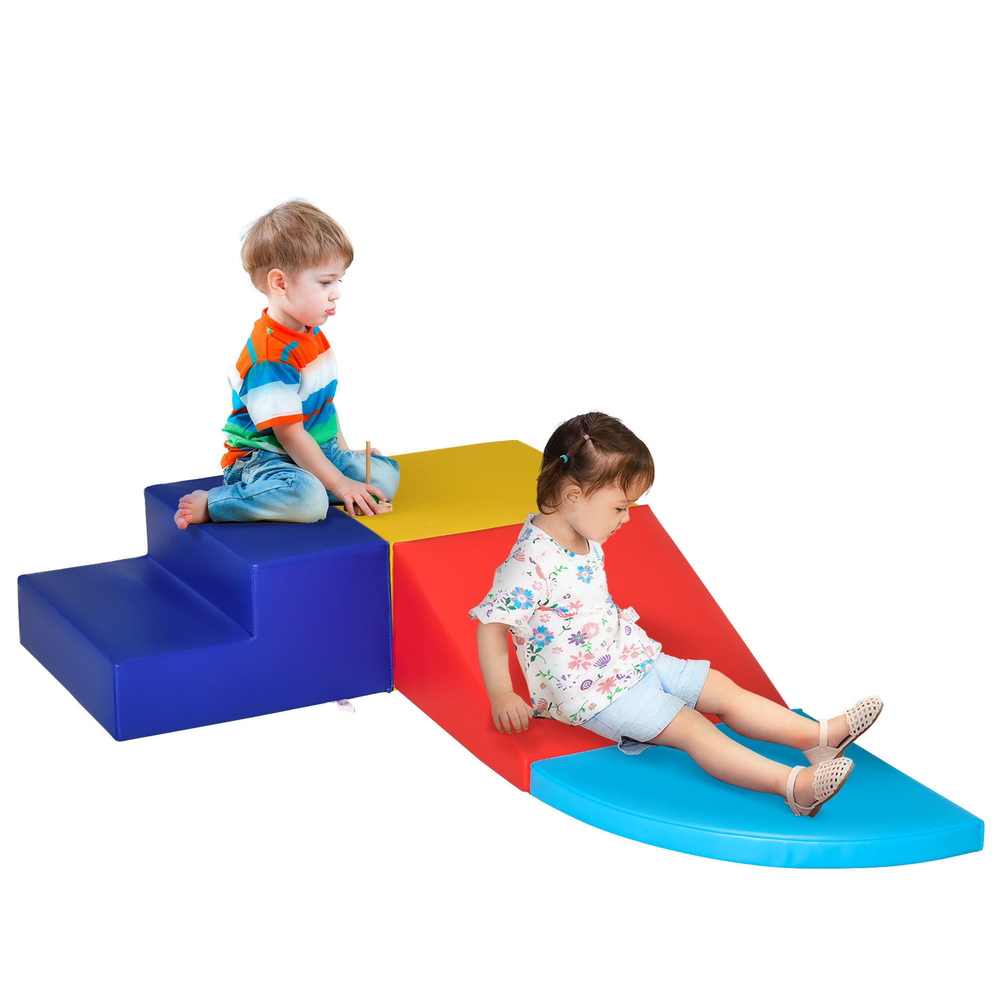 Crawl and Climb Foam Play Set Toddler Nugget 4 Pieces Lightweight Interactive Set for Climbing, Crawling, Sliding Play Zone for Baby Preschooler Baby Gym & Playmats at Gallery Canada