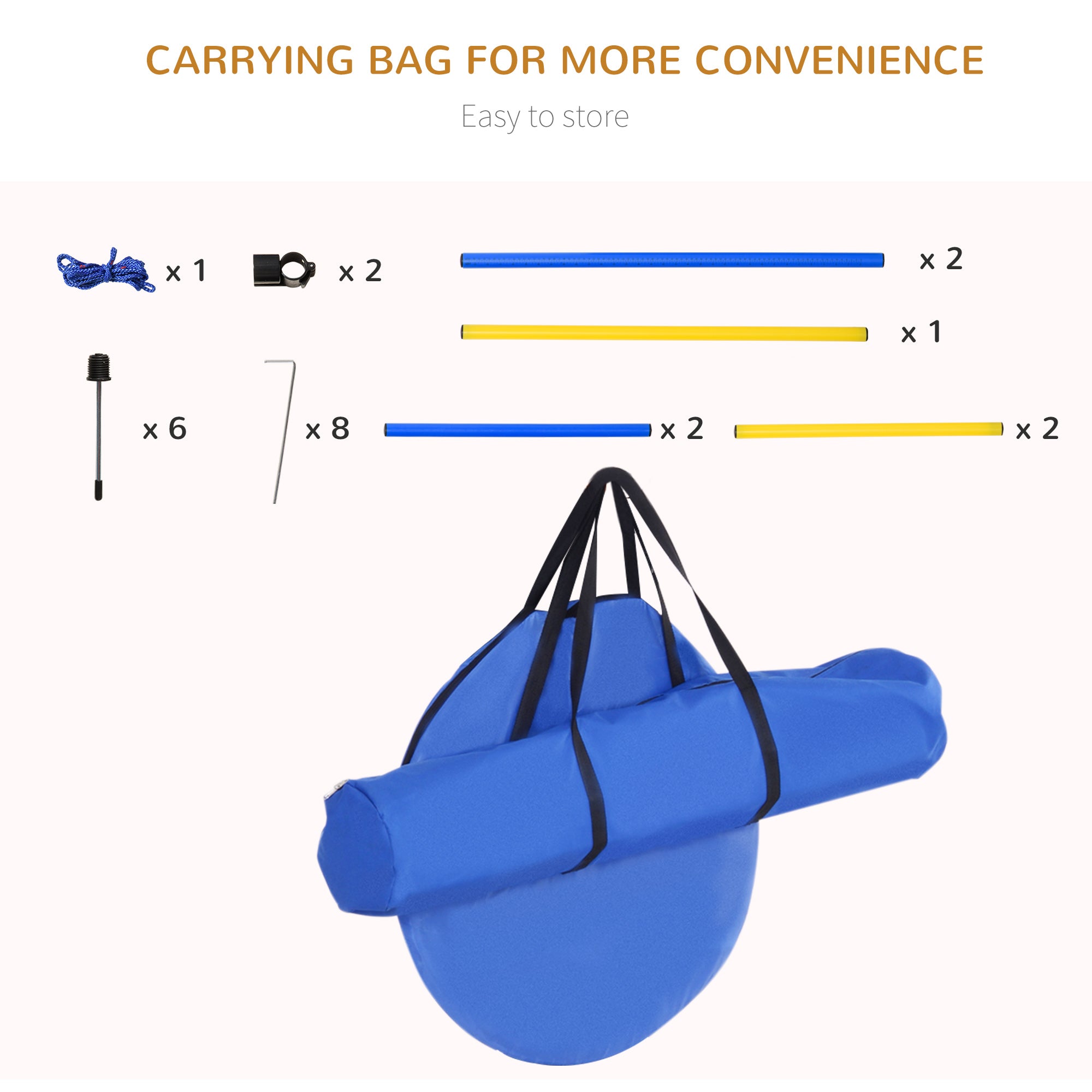 Dog Agility Starter Kit Pet Outdoor Exercise Training Set Tunnel 4 Weave Poles High Jumper Dog Agility Training Equipment at Gallery Canada