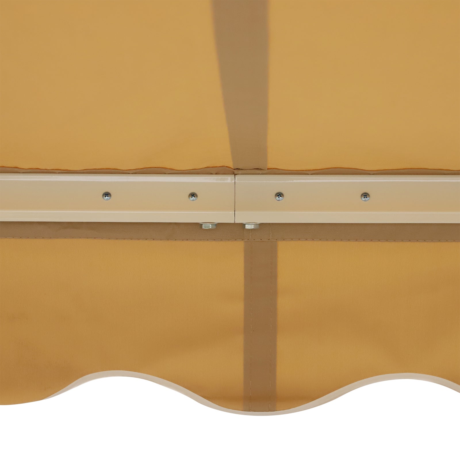 10' x 8' Manual Retractable Awning, Sun Shade Shelter Canopy, with Aluminum Frame and UV Protection for Patio Deck Yard Window Door, Beige Deck Awnings at Gallery Canada