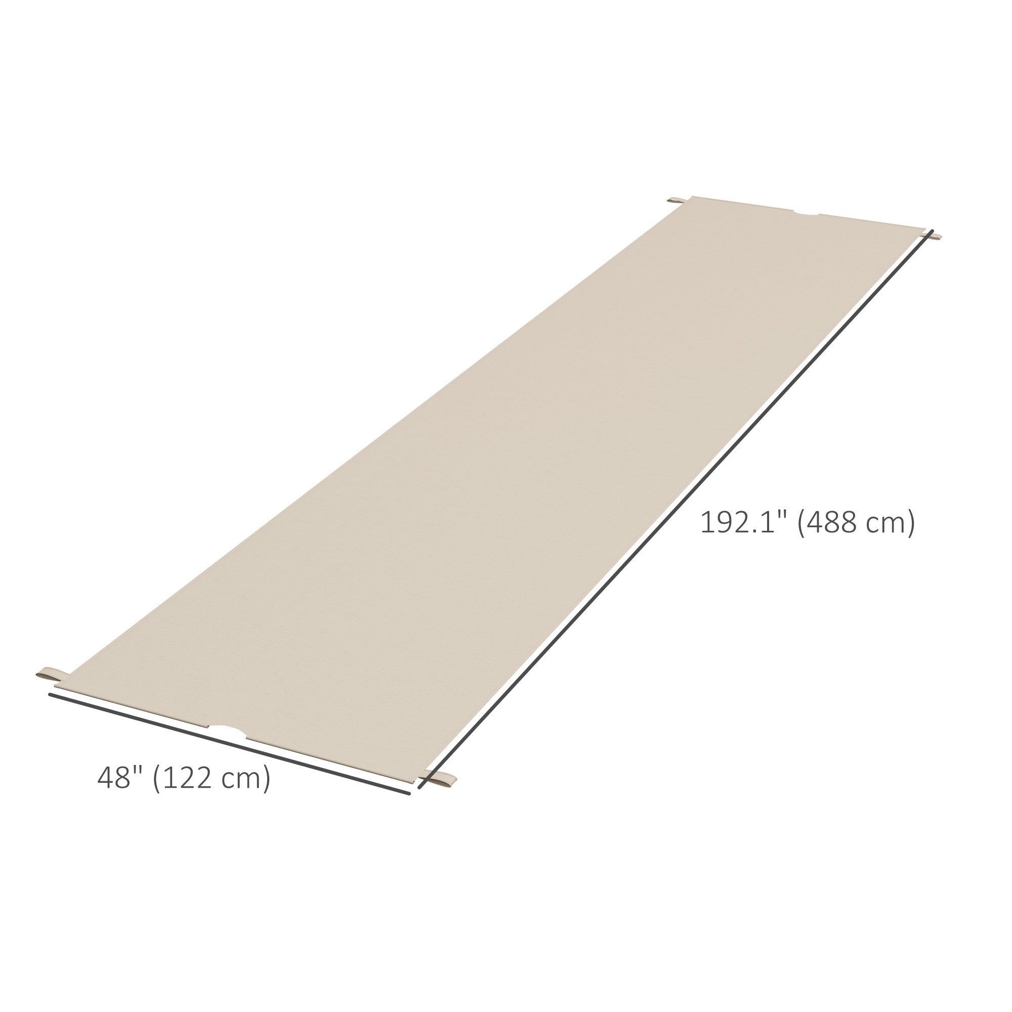 2 Pcs UV Protection Pergola Replacement Canopy, Pergola Shade Cover, Easy to Install, for 10' x 10' Pergola, Khaki Gazebo Canopy Replacement at Gallery Canada