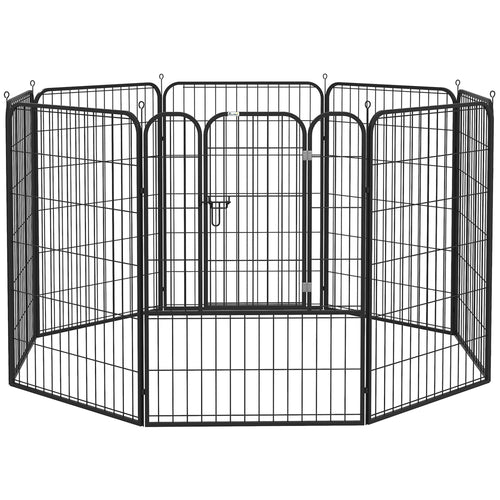 8 Panel Pet Playpen Play Yard Fence Home DIY Heavy-Duty Metal Foldable Indoor Outdoor 31