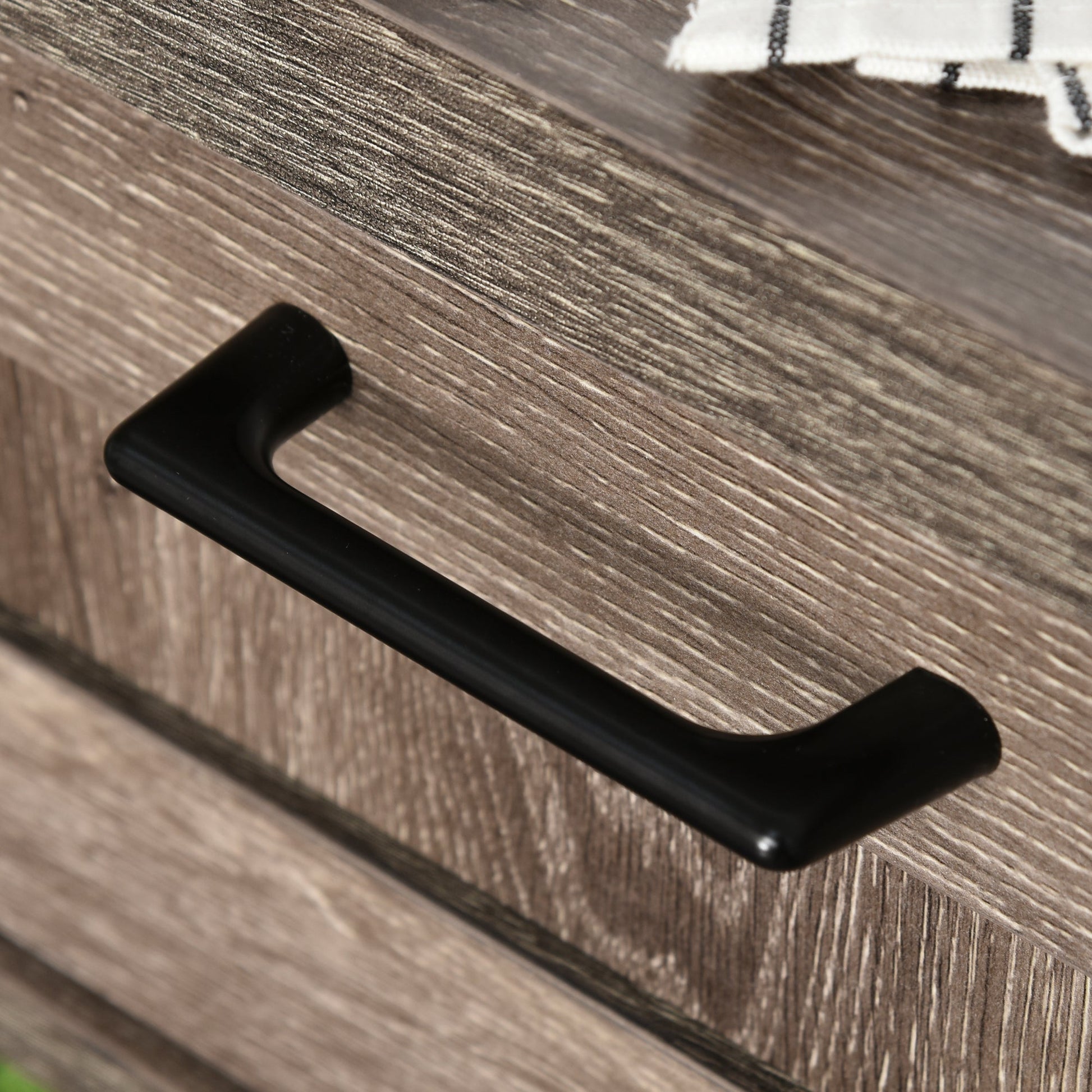 Rustic Barn Door Storage Cabinet Modern Farmhouse Buffet Sideboard for Kitchen &; Dining Room Dark Oak Bar Cabinets   at Gallery Canada