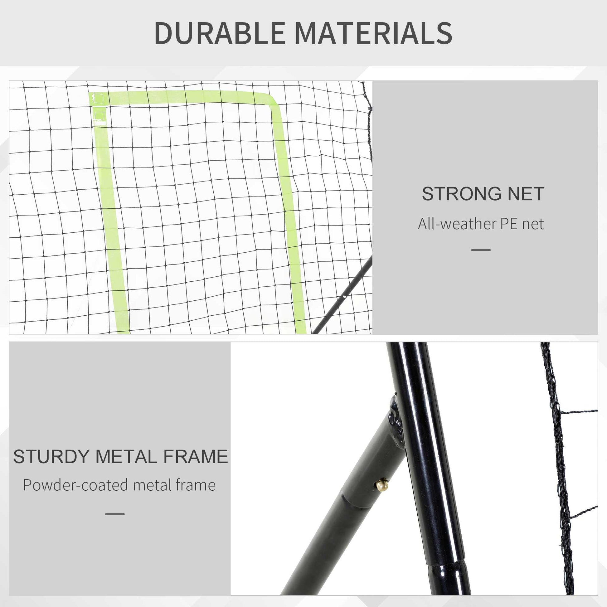 4 x 5.7ft Volleyball Rebounder Net with Strike Zone, Adjustable Baseball Lacrosse Training Net for Pitching and Fielding Baseball   at Gallery Canada