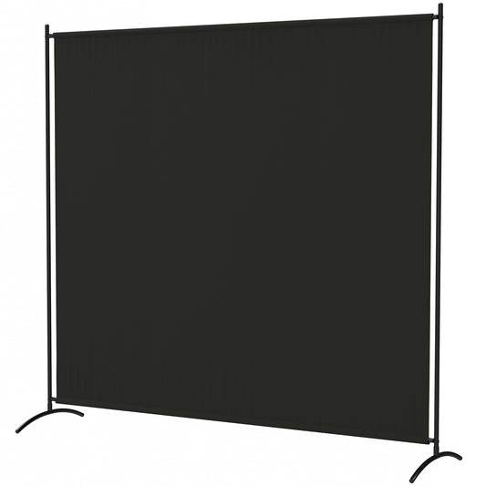 Single Panel Room Divider, UV30+ Privacy Screen, Indoor Outdoor Privacy Panel with Stable Base, Black Side Awnings at Gallery Canada