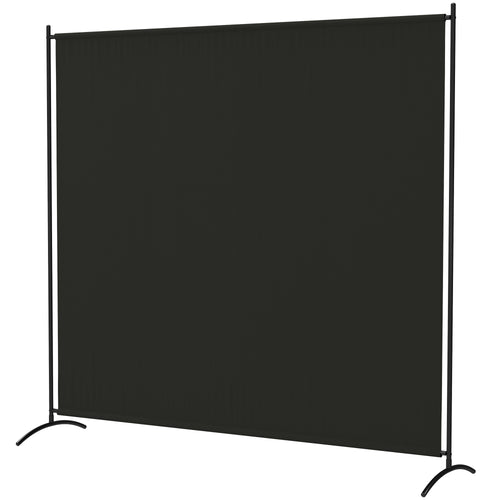 Single Panel Room Divider, UV30+ Privacy Screen, Indoor Outdoor Privacy Panel with Stable Base, Black