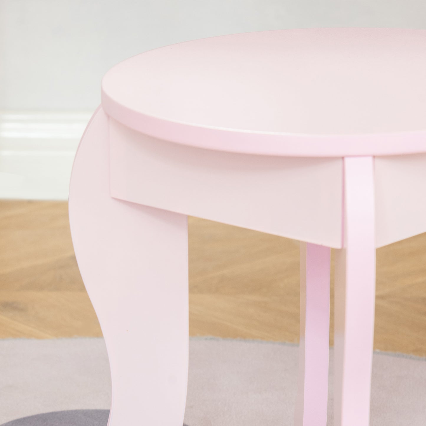 Kids Vanity Table Set with Mirror and Stool, Drawer, for 3-6 Years, Pink Toy Vanity   at Gallery Canada