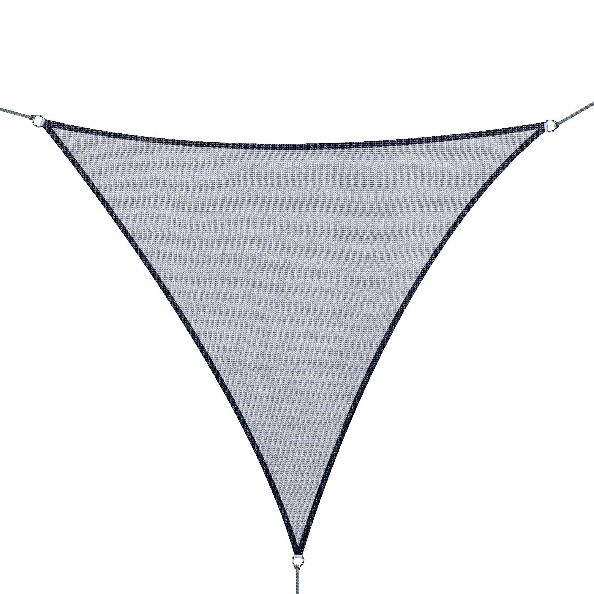 Triangle 10' Canopy Sun Sail Shade Garden Cover UV Protector Outdoor Patio Lawn Shelter with Carrying Bag Grey Shade Sails Grey at Gallery Canada