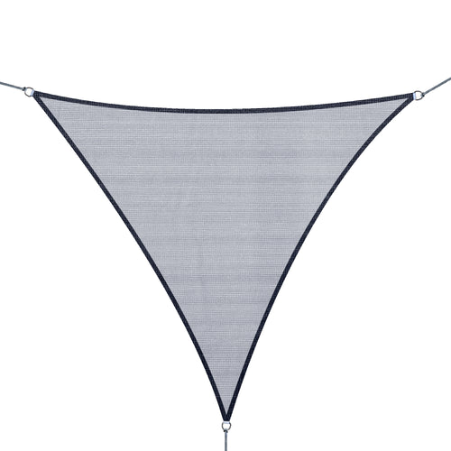 Triangle 10' Canopy Sun Sail Shade Garden Cover UV Protector Outdoor Patio Lawn Shelter with Carrying Bag Grey