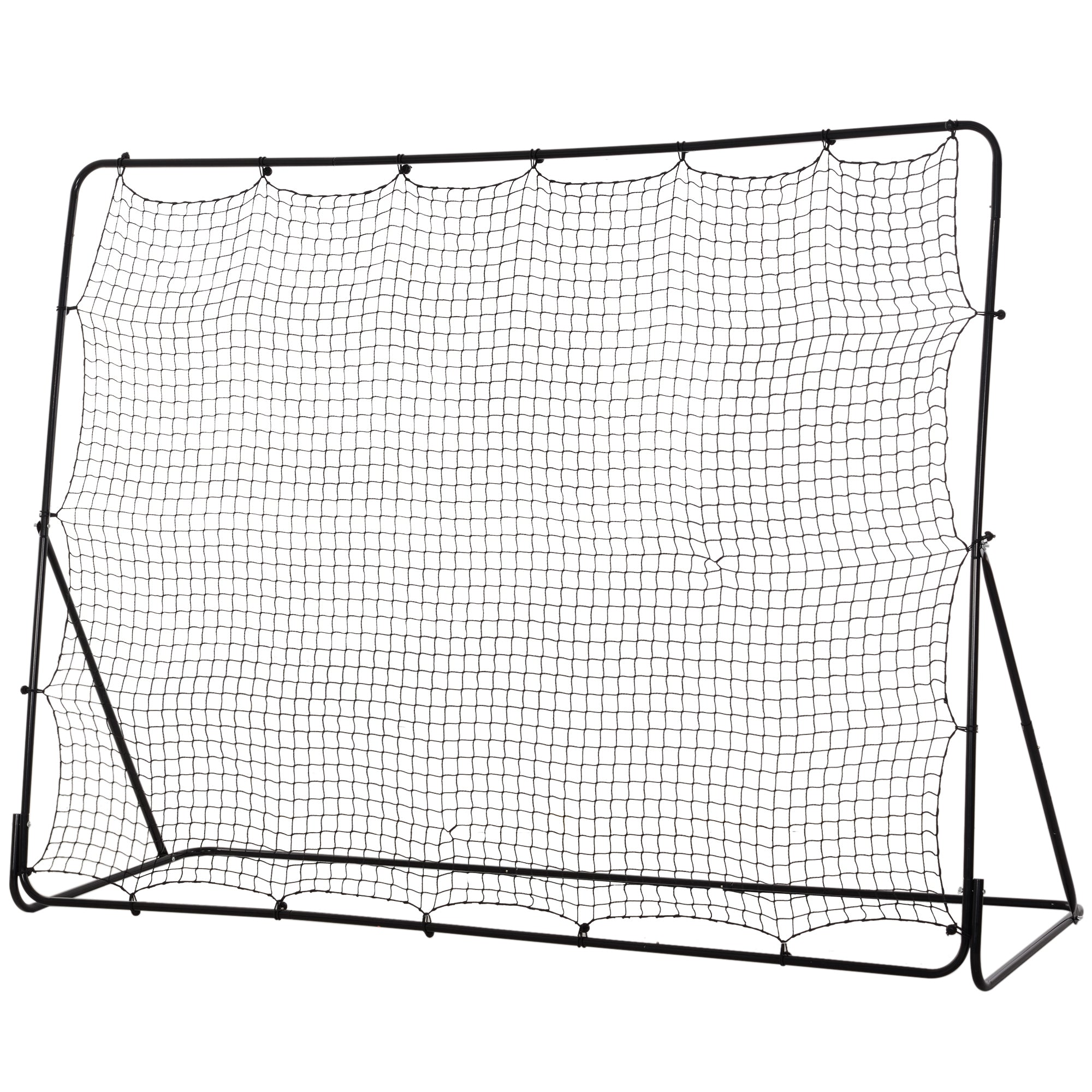 8' x 6' Soccer Rebounder Net with 5 Adjustable Angles for Backyard Park Training Practice Football Black at Gallery Canada
