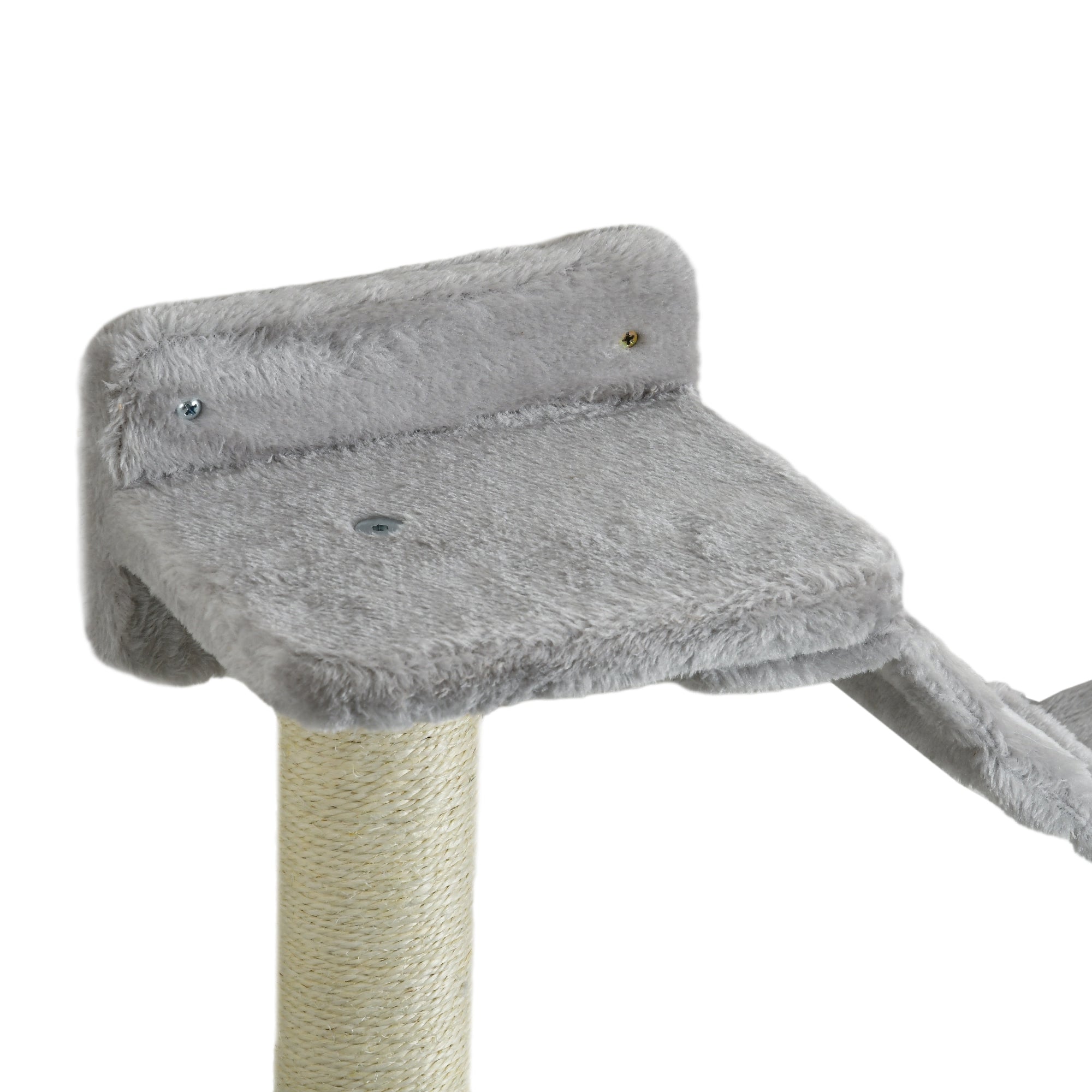 4PCs Cat Wall Shelves with Hammock, Scratching Post, Ladder, Steps, Platforms, Toy Balls, Grey Cat Climbing Wall at Gallery Canada