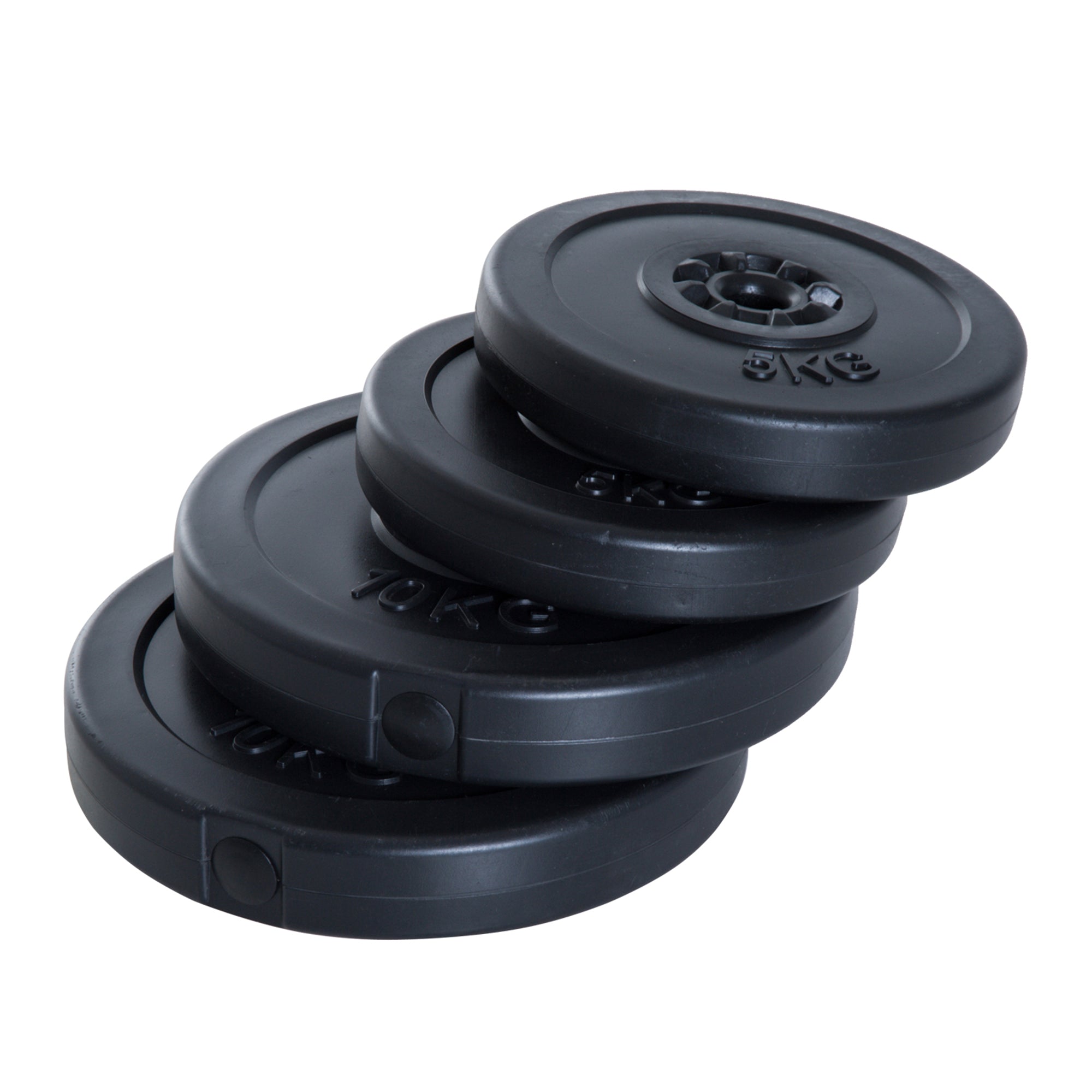 4 Piece dumbbell Weight Plates Set 2 x 11lbs and 2 x 22lbs Black (Weights Only) Dumbbells & Barbells at Gallery Canada