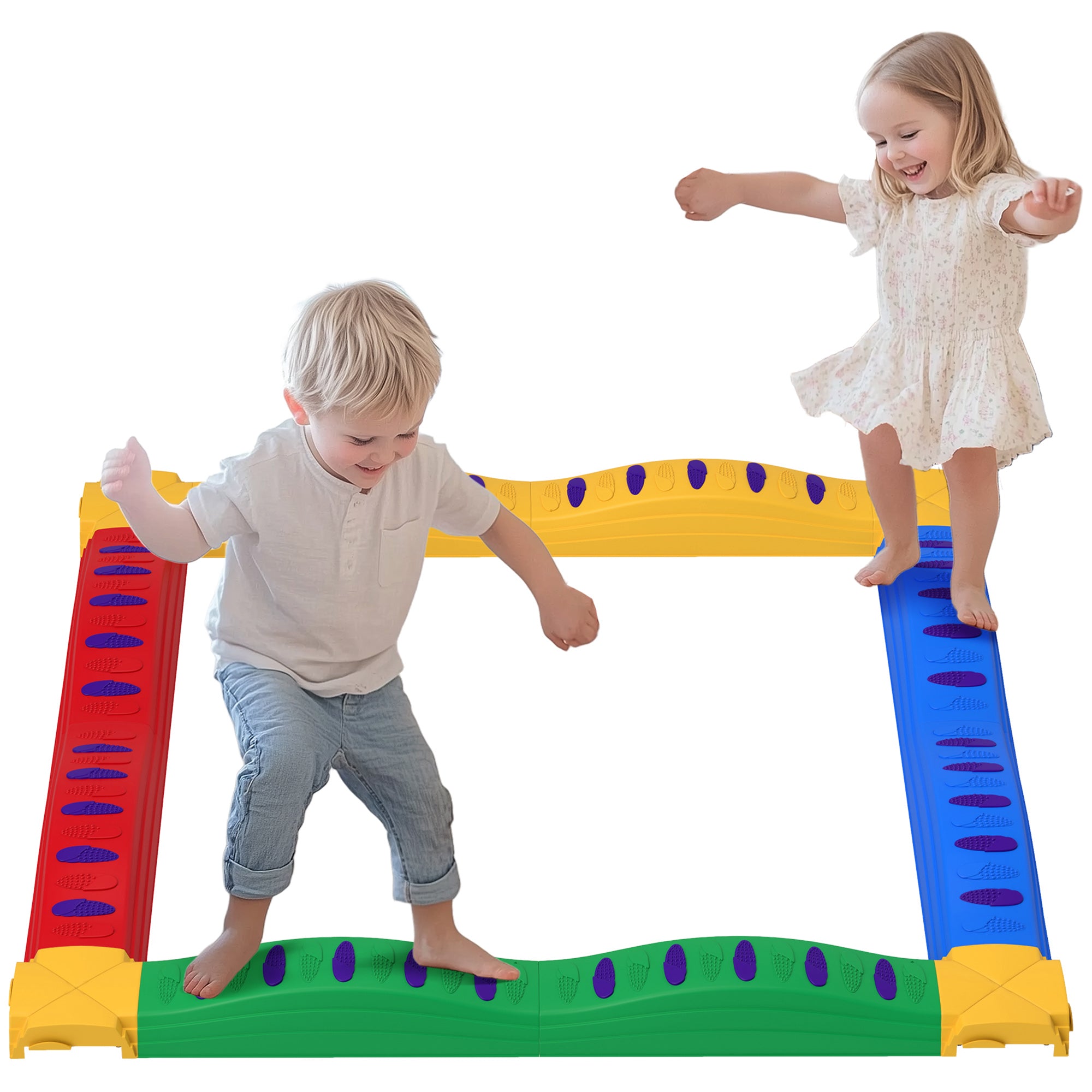 12PCs Balance Beam with Non-Slip Foot Pads for 3-8 Years Baby Gym & Playmats at Gallery Canada
