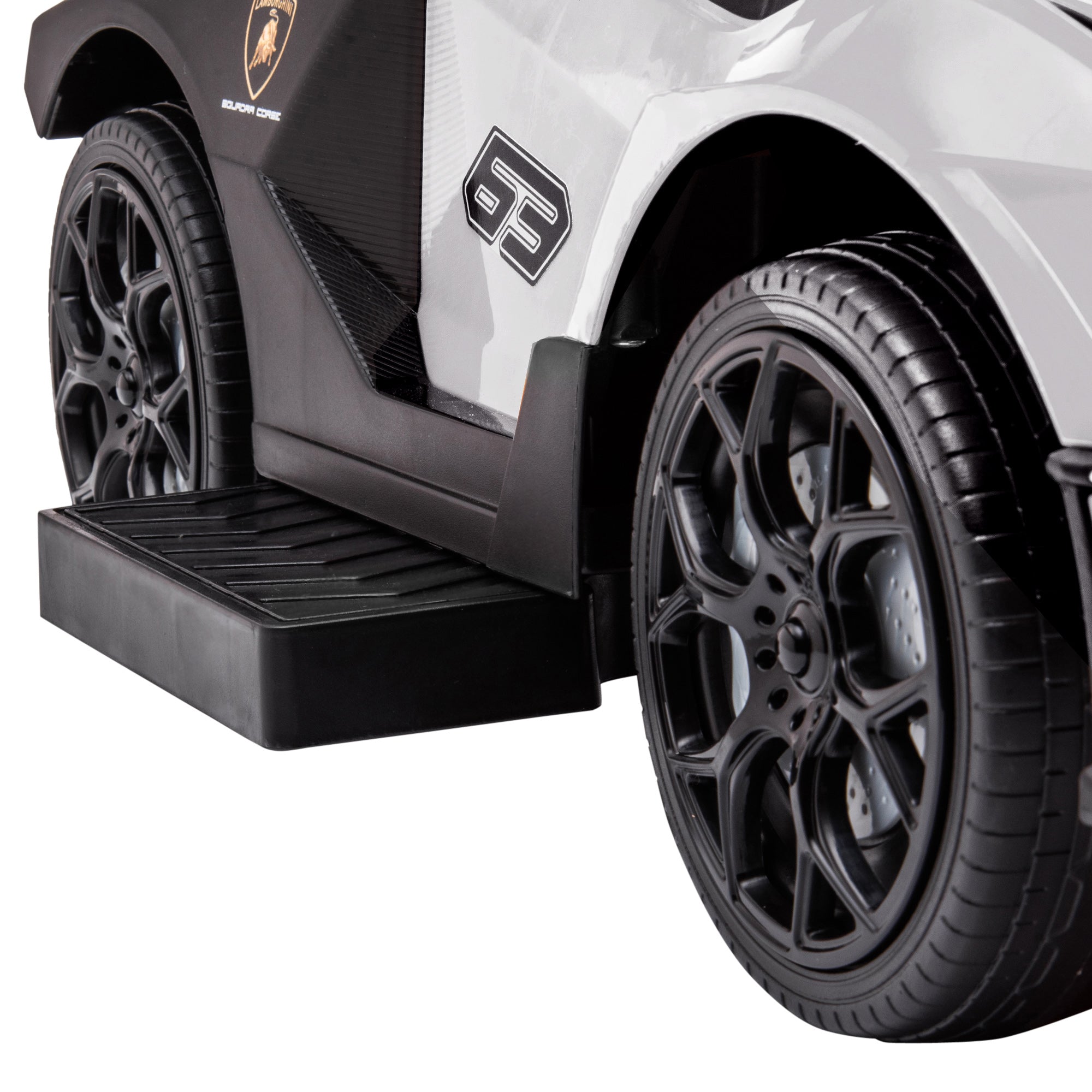 3 in 1 Ride on Push Car for Toddlers, Licensed Kids Sliding Car with Safety Protection Footrest Horn, White Push Cars for Toddlers at Gallery Canada